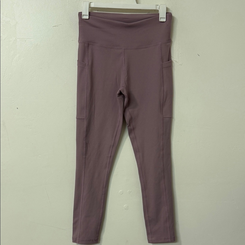 High-Waisted Purple Leggings soft